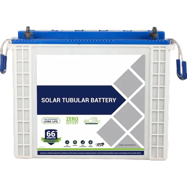 Durable Solar Tubular Battery for Long Lasting Solar Power Storage - 66 Months Warranty