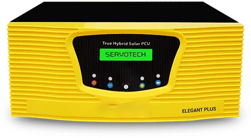 Solar Hybrid Inverter by Servotech high efficiency true hybrid solar PCU for home and commercial solar energy systems.